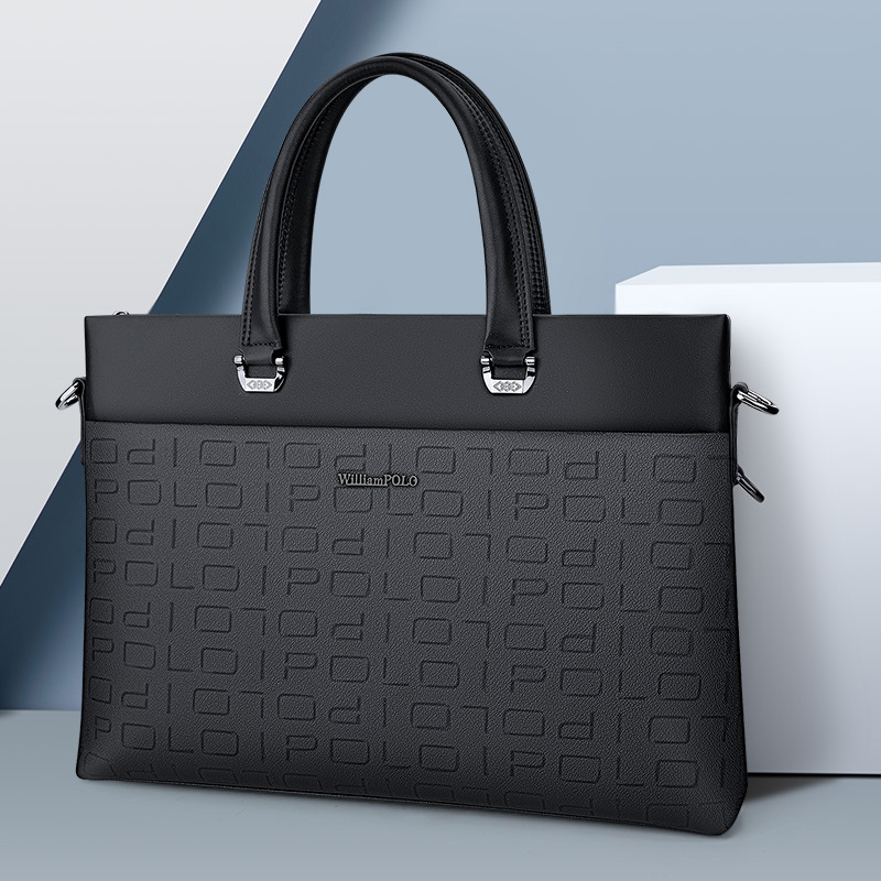 Luxury Bags China Wholesale - ビジネスラップトップハンドバッグクロスボディ高級ブランド男性メッセンジャーバッグメンズレザーハイエンドメンズ卸売ブリーフケース сумка мужская