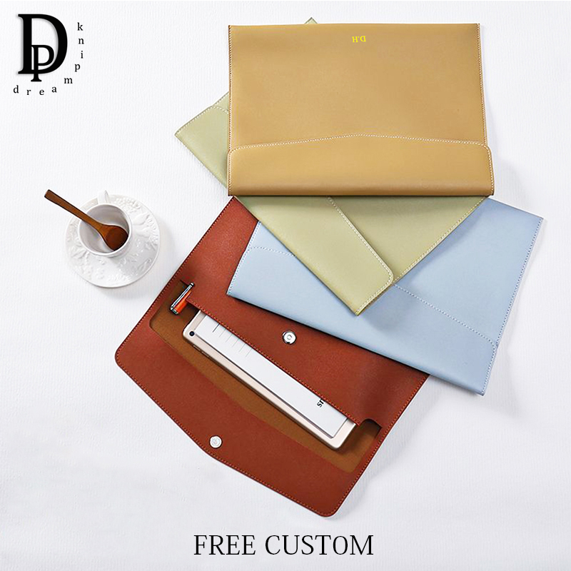 Luxury Bags Names - PUレザードキュメント収納バッグ、a4ドキュメントポーチ、ポータブル、高級、彫刻名、ビジネス、オフィス、学生、カスタムイニシャル