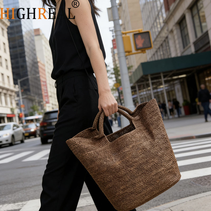 Xl Luxury Bags - 夏の新しい女性用バッグ 高級デザイナーハンドバッグ パース 新作 編み込み 大容量