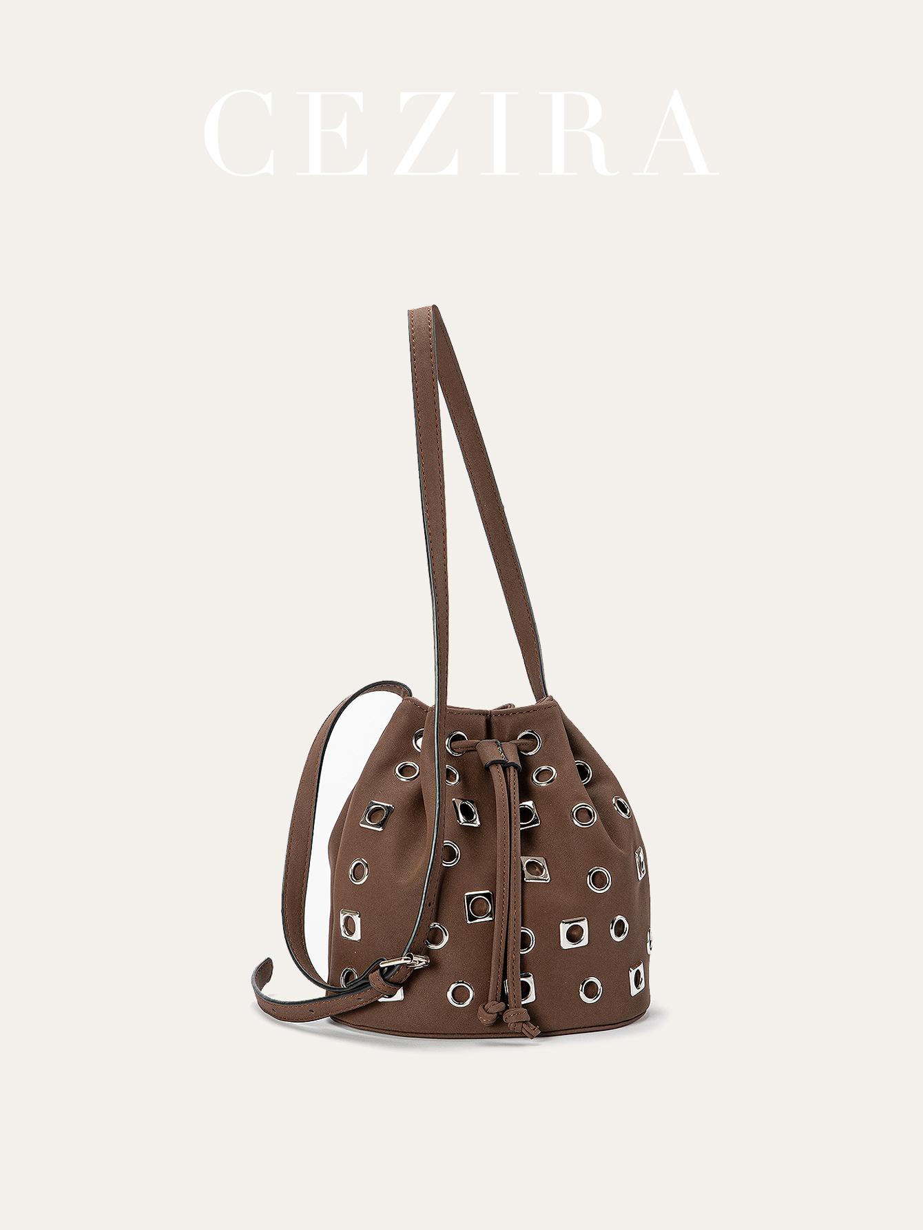 CR レディース ラグジュアリー パンク ホローアウト バケ - Luxury Bags Vegan Leather のレビューと価格