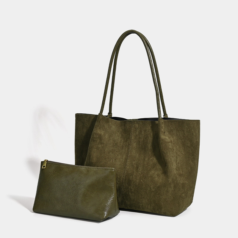女性の新しいレトロスエードフロストバッグカジュアル大型高級デ - Xl Luxury Bags のレビューと価格