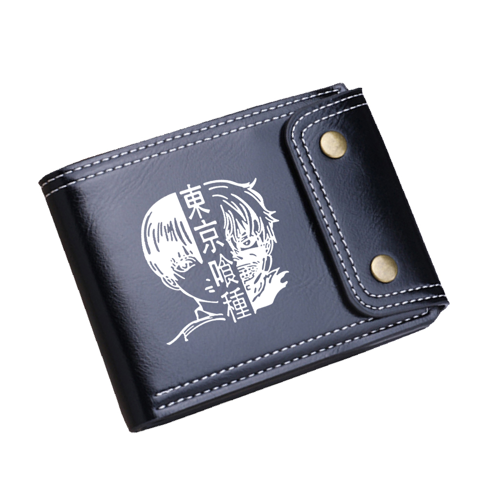 アニメ東京グール高級ショートウォレットIDカードホルダーPU - Luxury Bags Tokyo のレビューと価格