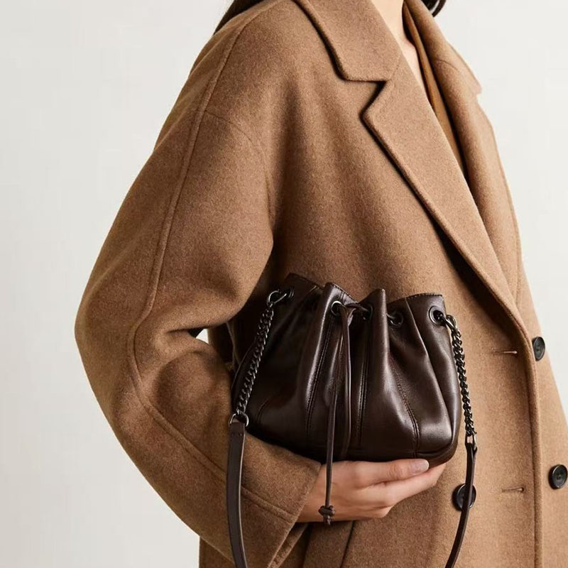 ファッション巾着バケットバッグ高級キルティングショルダーバッ - Chain Crossbody Quilted のレビューと価格
