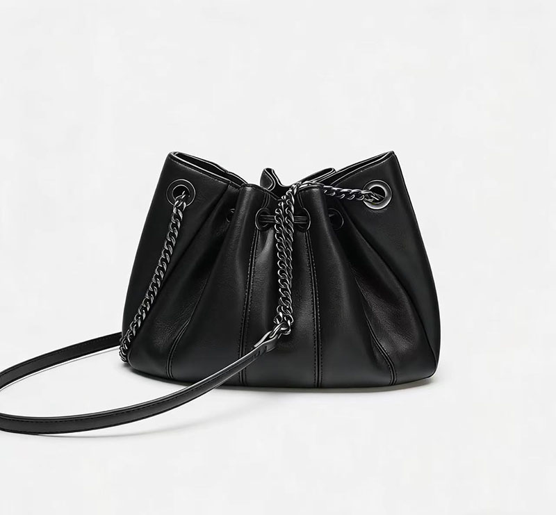 ファッション巾着バケットバッグ高級キルティングショルダーバッ - Chain Crossbody Quilted のレビューと価格
