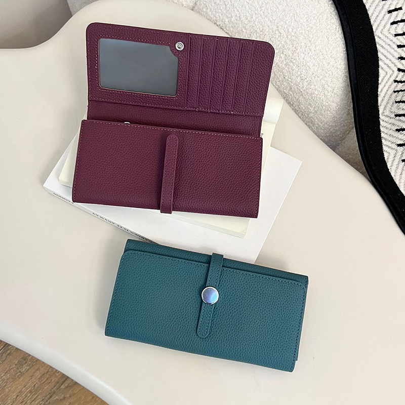 Woamn 高級牛革長財布カスタム名大容量カードホルダーパー - Luxury Bags Names のレビューと価格