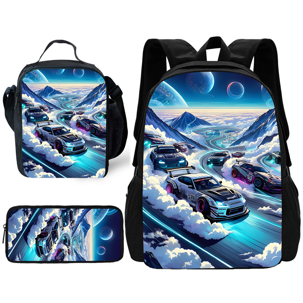 子供学校ファッション高級スポーツカーバックパックランチバッグ - Luxury Bags Best のレビューと価格