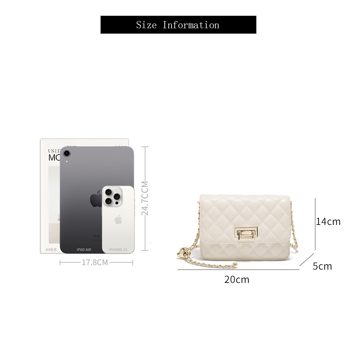 FOXER 2026 レディース ホワイト キルティング ク - Chain Crossbody Quilted のレビューと価格