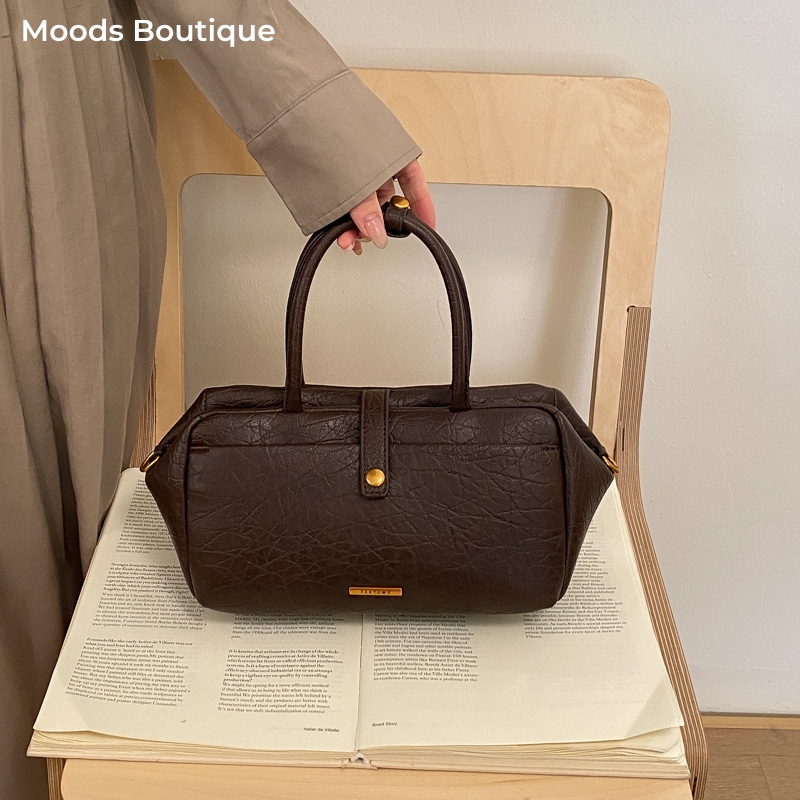 MOODS ヴィンテージトップハンドルバッグ女性用ビーガンレ - Luxury Bags Vegan Leather のレビューと価格