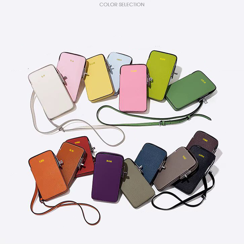 女性のための本革のクロスボディフォンバッグ,カスタム名のハン - Luxury Bags Names のレビューと価格