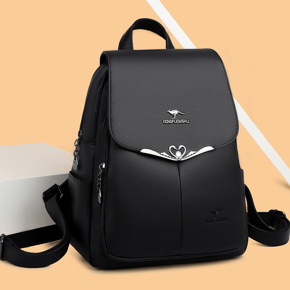 女性用PUレザーバックパック,高級デザイナーバッグ,大容量ト - Xl Luxury Bags のレビューと価格