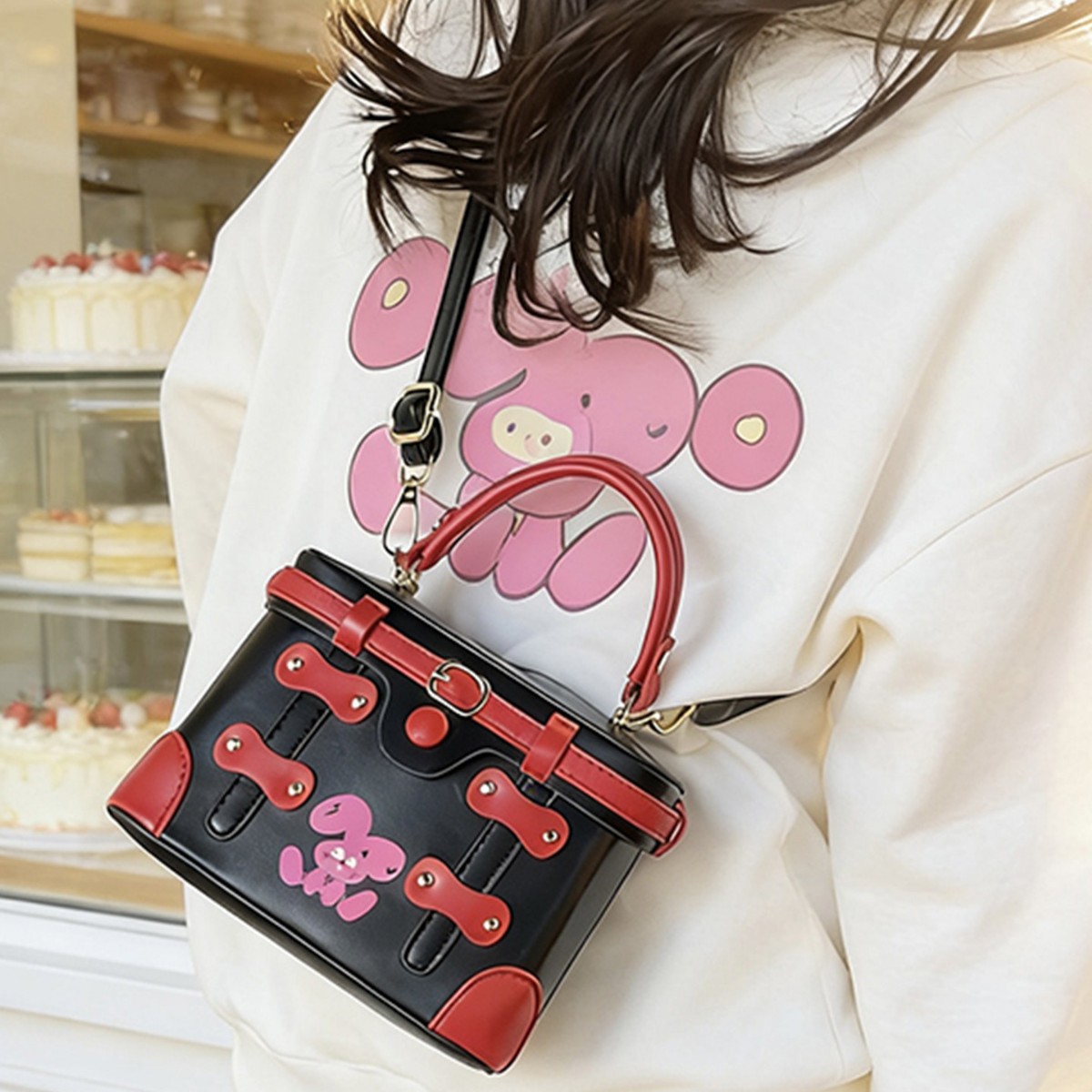 新作ラグジュアリーデザイナーリベットPUレザー花柄プリントレ - Luxury Bags China Wholesale のレビューと価格