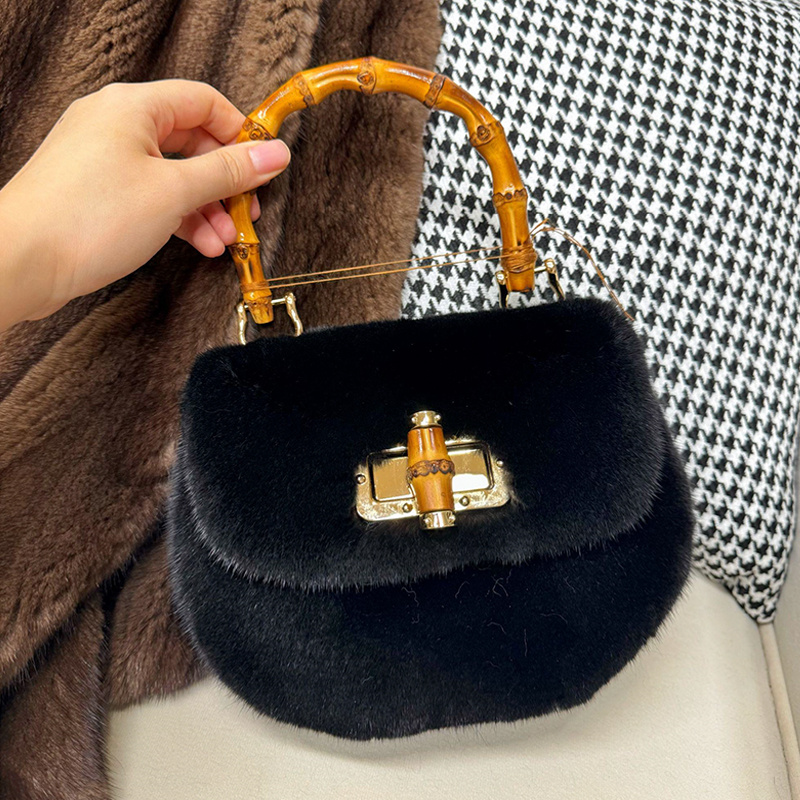 女性のバッグミンクファーハンドバッグデザイナーバッグ女性の高 - Luxury Bags Gr のレビューと価格