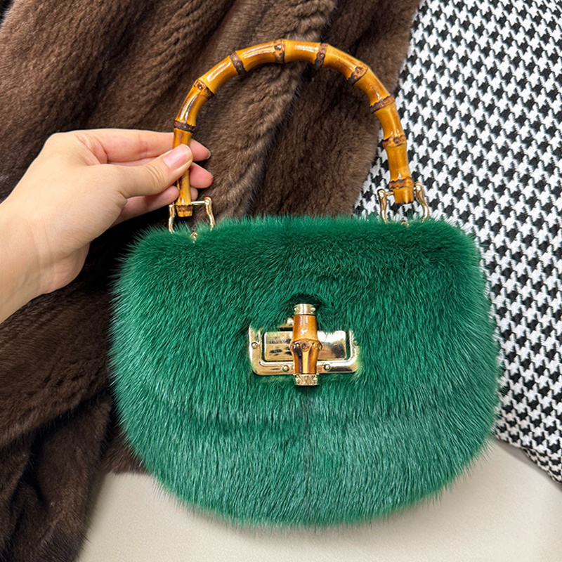 女性のバッグミンクファーハンドバッグデザイナーバッグ女性の高 - Luxury Bags Gr のレビューと価格
