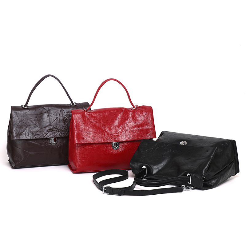 レディース トップグレインレザー クロスボディバッグ、通勤用 - Luxury Bags Gr のレビューと価格