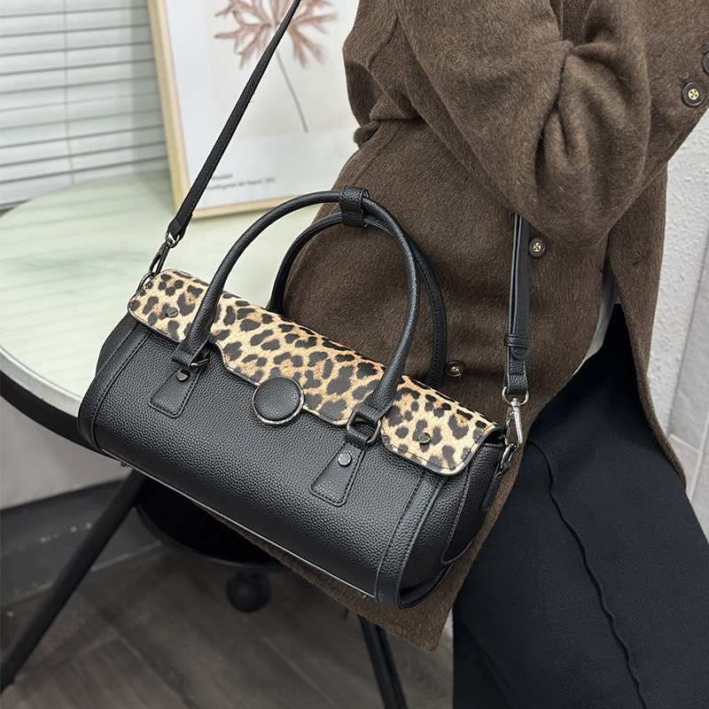 ヴィンテージヒョウ柄パッチワークバッグ女性高級グレインビーガ - Luxury Bags Vegan Leather のレビューと価格